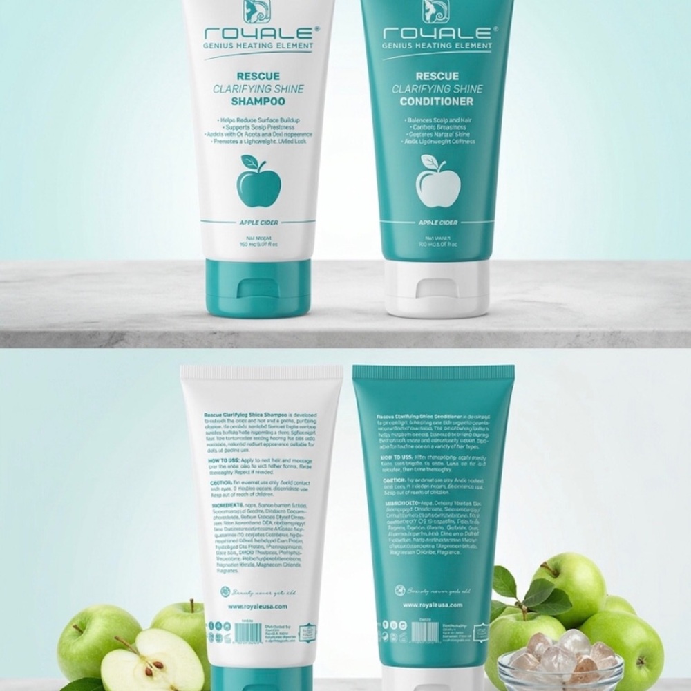 Rescue Clarifying Shine Shampoo And Conditioner - Apple Cider